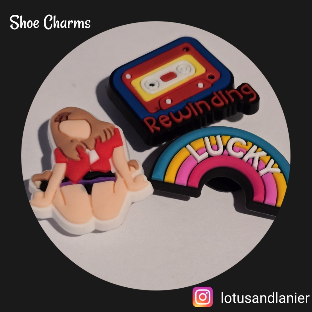 Shoe Charms She's So Lucky...She's a Star Set Of 3